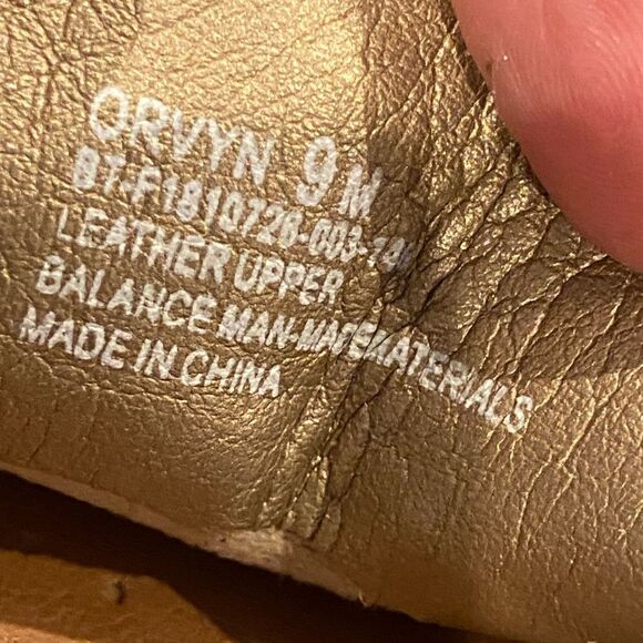 BareTraps Orvyn gold mule slip on loafers - Picture 4 of 6